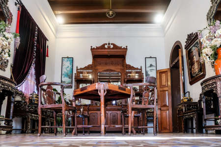 Penang, Malaysia - December 21, 2019 : Interior Pinang Peranakan Mansion (Baba-Nyonya cultural) in George Town.のeditorial素材