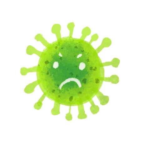 Sign caution coronavirus. Stop coronavirus. Coronavirus outbreak.の写真素材