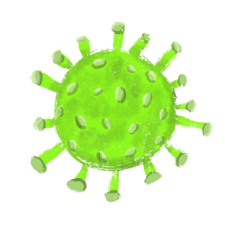 Sign caution coronavirus. Stop coronavirus. Coronavirus outbreak.の写真素材