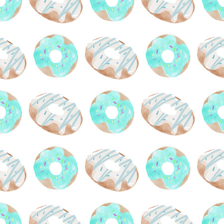 Donut colorful baking pattern for for wallpaper, wrappingの写真素材
