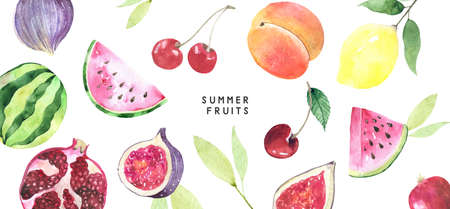 Adorable kid set of illustration: hot air balloon with clouds, balloons, moon, star, kite, flower composition and ribbon and raindrops.の写真素材