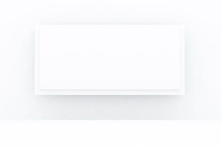 Blank empty frame on wallの写真素材