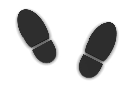 Boot print の写真素材