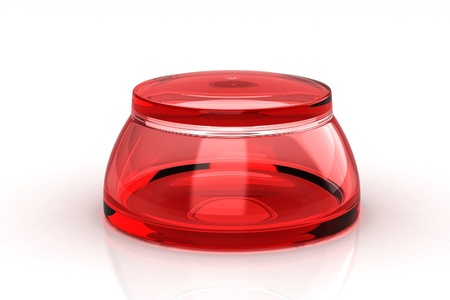 Glass bottle on white backgroundの写真素材