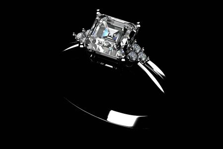 The beauty wedding ringの写真素材