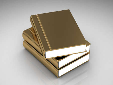 gold book  (high resolution 3D image)の写真素材