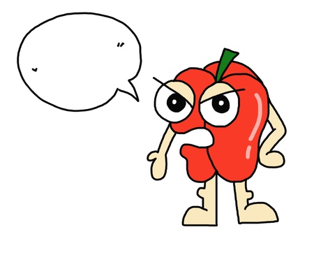 cartoon chili pepperの写真素材