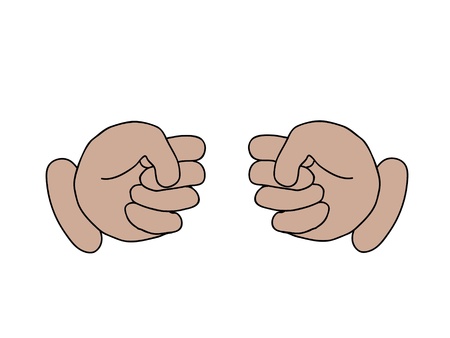 Cartoon hand business conceptの写真素材