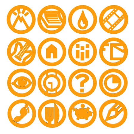 Set of web icons for business, finance and communicationの写真素材