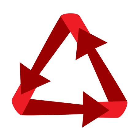 recycle 3D color arrows
