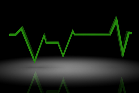 green pulse (high resolution 3D image)の写真素材
