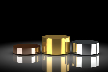 Empty  podium (high resolution 3D image)の写真素材