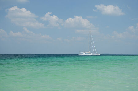 Tropical beach, Andaman Sea, Thailandの写真素材