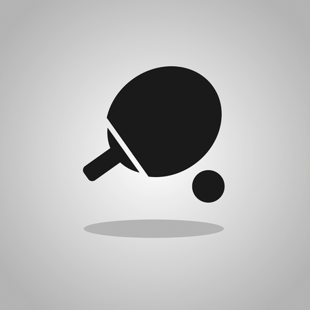 Table tennis icon illustrationのイラスト素材