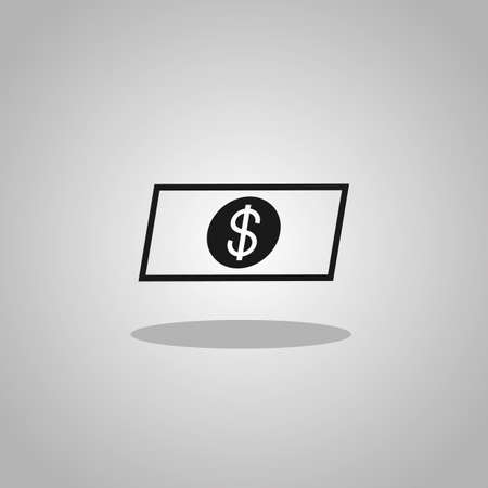 Dollar coin  Single flat icon  Vector illustration の写真素材