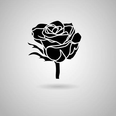 rose  Vector illustration のイラスト素材