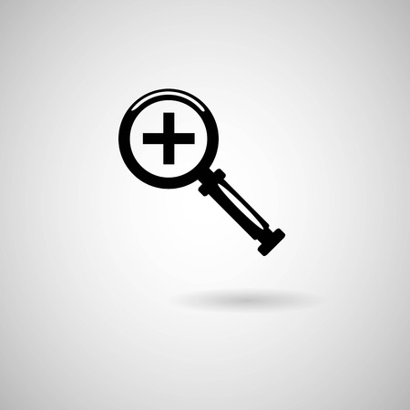 Zoom in icon  Search magnifier のイラスト素材