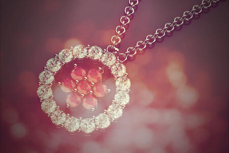 The beauty diamond pendant  ( Vintage Style)