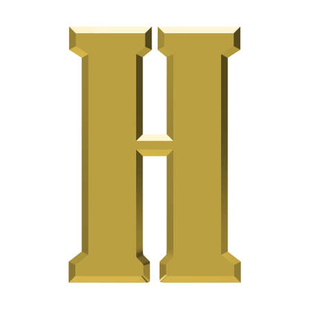 golden alphabet on white backgroundのイラスト素材