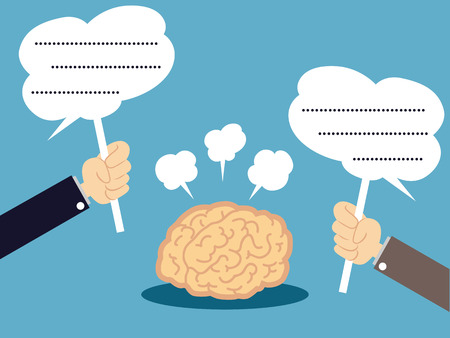 Creative brain.Vector illustrationのイラスト素材