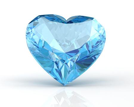 aquamarine jewel (high resolution 3D image) 3D illustrationの写真素材