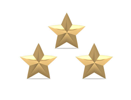 Christmas Star isolated on white Background. 3D illustration