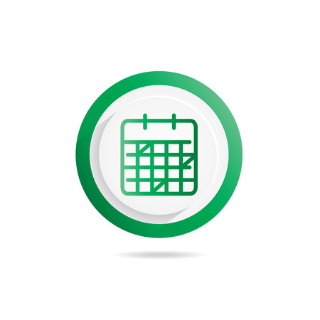 Circle frame with calendar iconのイラスト素材