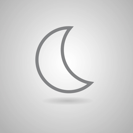 moon iconのイラスト素材