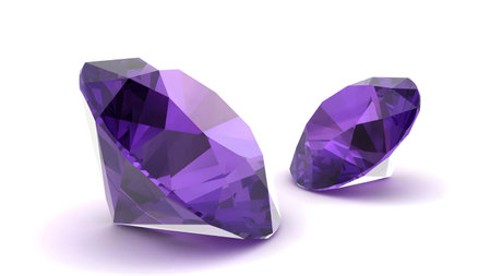 beautiful gem on white background (high resolution 3D image)の写真素材