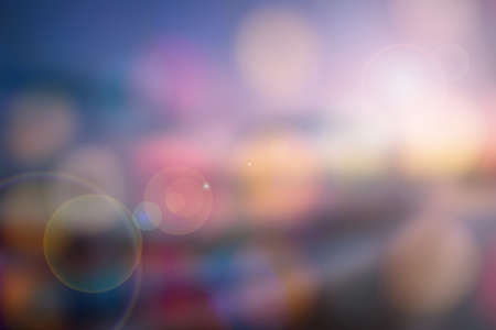 Blurred nature abstract background with sun flare (defocused).の写真素材