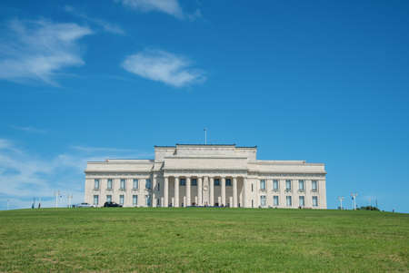 Auckland, New Zealand - March 05 2017: The Auckland war memorial museum in the sunny and clear sky day.のeditorial素材