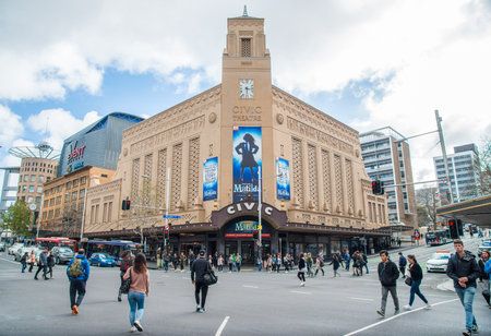 Auckland, New Zealand - September 22 2017: The Auckland Civic Theatre is a large heritage theatre seating 2,378 people in the Auckland CBD, New Zealand.のeditorial素材