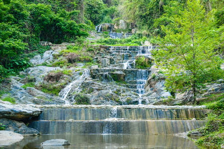Landscape of Mae Pool (or Mae Phun) waterfalls in Laplae district is one of the famous tourist...