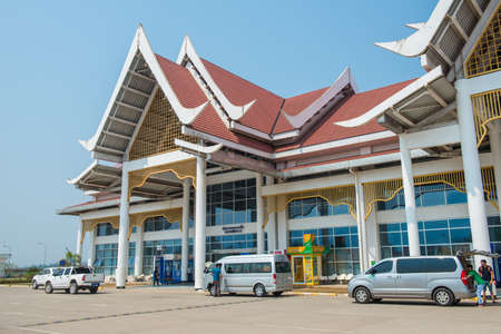 Luang Prabang, Laos : March-02-2019 : Luang Prabang International Airport is a regional hub for international flights and one of the few international airport in Laos.のeditorial素材