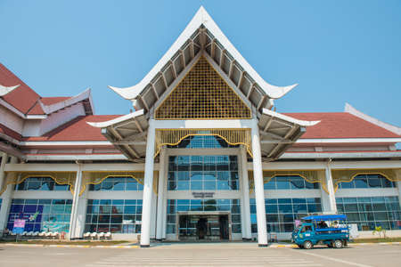 Luang Prabang, Laos : March-02-2019 : Luang Prabang International Airport is a regional hub for international flights and one of the few international airport in Laos.のeditorial素材