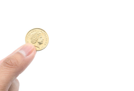 New Zealand coin 1$ dollar, New Zealand currency. The New Zealand Dollar is the official currency of...