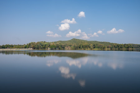 Beautiful landscape in Mae Puem National Park in Phayao province of Thailand. This national park is renowned for its breathtaking landscapes, which range from lush forests to tranqの写真素材