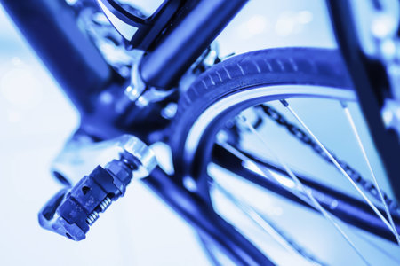 Close up of a bicycleの写真素材