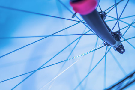 Close up of a bicycleの写真素材