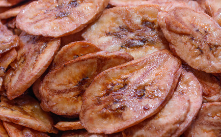 Banana chipsの写真素材