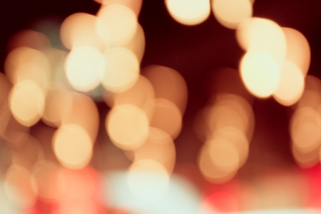 abstract background with bokeh lightsの写真素材