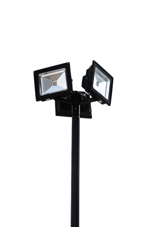 Lamp Post Street Road on white backgroundの写真素材