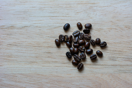 brown coffee, brown coffee on wooden backgroundの写真素材