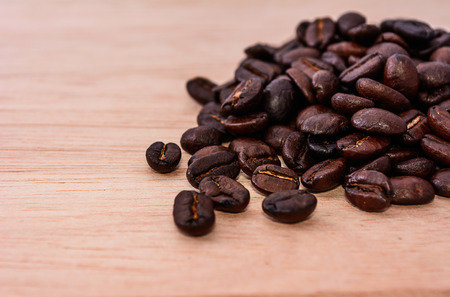 brown coffee, brown coffee on wooden backgroundの写真素材
