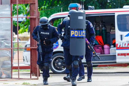 special police tactical training.の写真素材