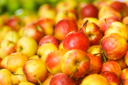 apple Thai Market blur.の写真素材