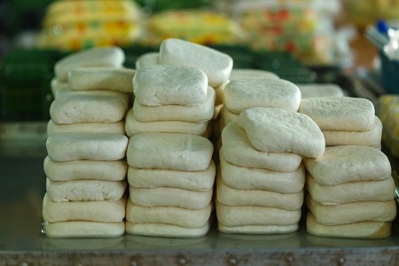 fromage de soja in the market of Thailand.の写真素材