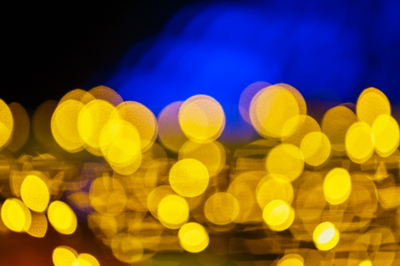 Bokeh Defocused background. Blurred bright light. Circular points/light Bokeh.の写真素材