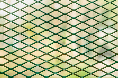 Steel Iron Mesh green.の写真素材