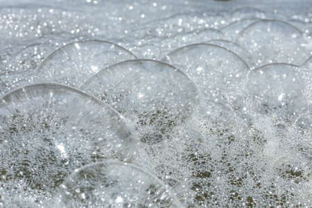bubbles on dirty water Industrial wastewater, community effluentの写真素材